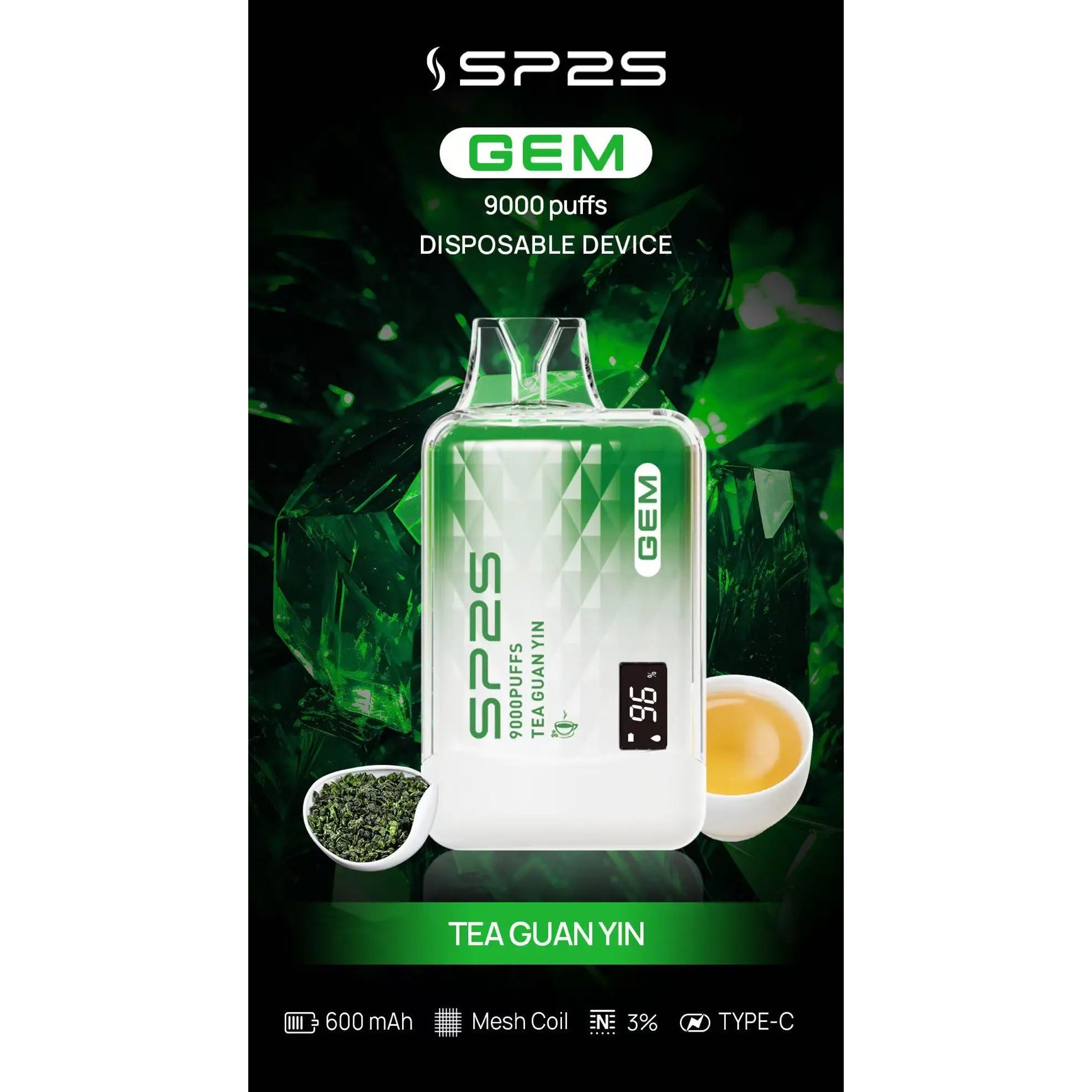 <p><strong>SP2S 9000口<br />
拋棄式/一次性</strong></p>